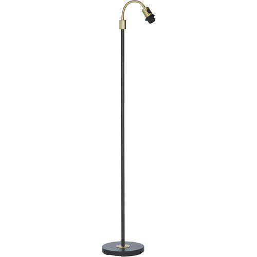 Amy golvlampa, svart/mässing 150 cm