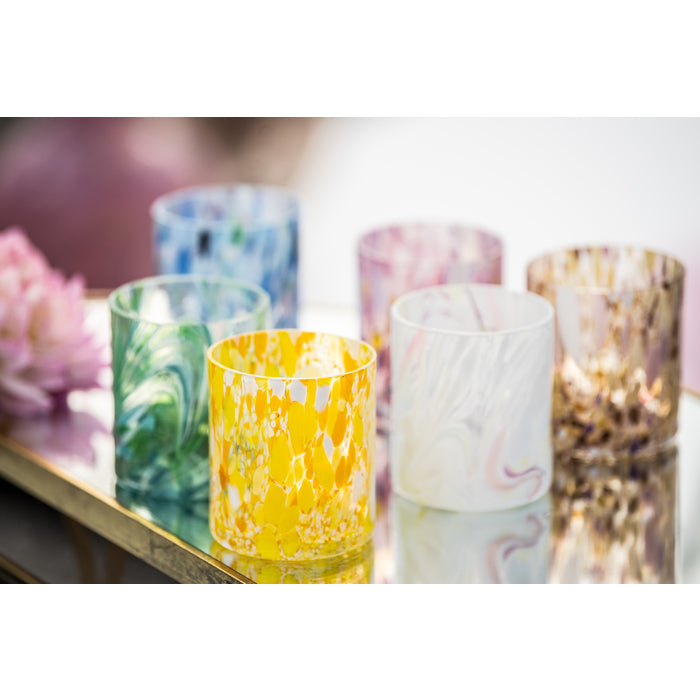 Magnor – Swirl Dricksglas/Ljuslykta – Vit Multi – 35 cl