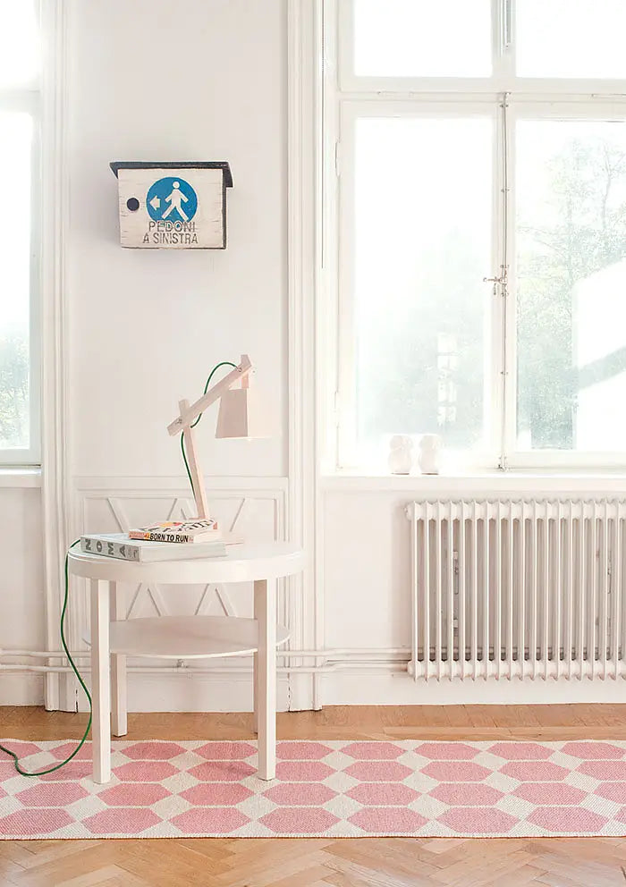 Anna vävd matta 150x200 cm, Pink