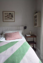 Minola ullfilt 130x260 cm, Pink/Green