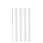 Ciao Sugrör Glas 15cm 4-pack inkl Borste