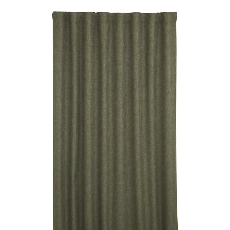 Göran gardinlängd 135x240 cm, Mörk olivgrön