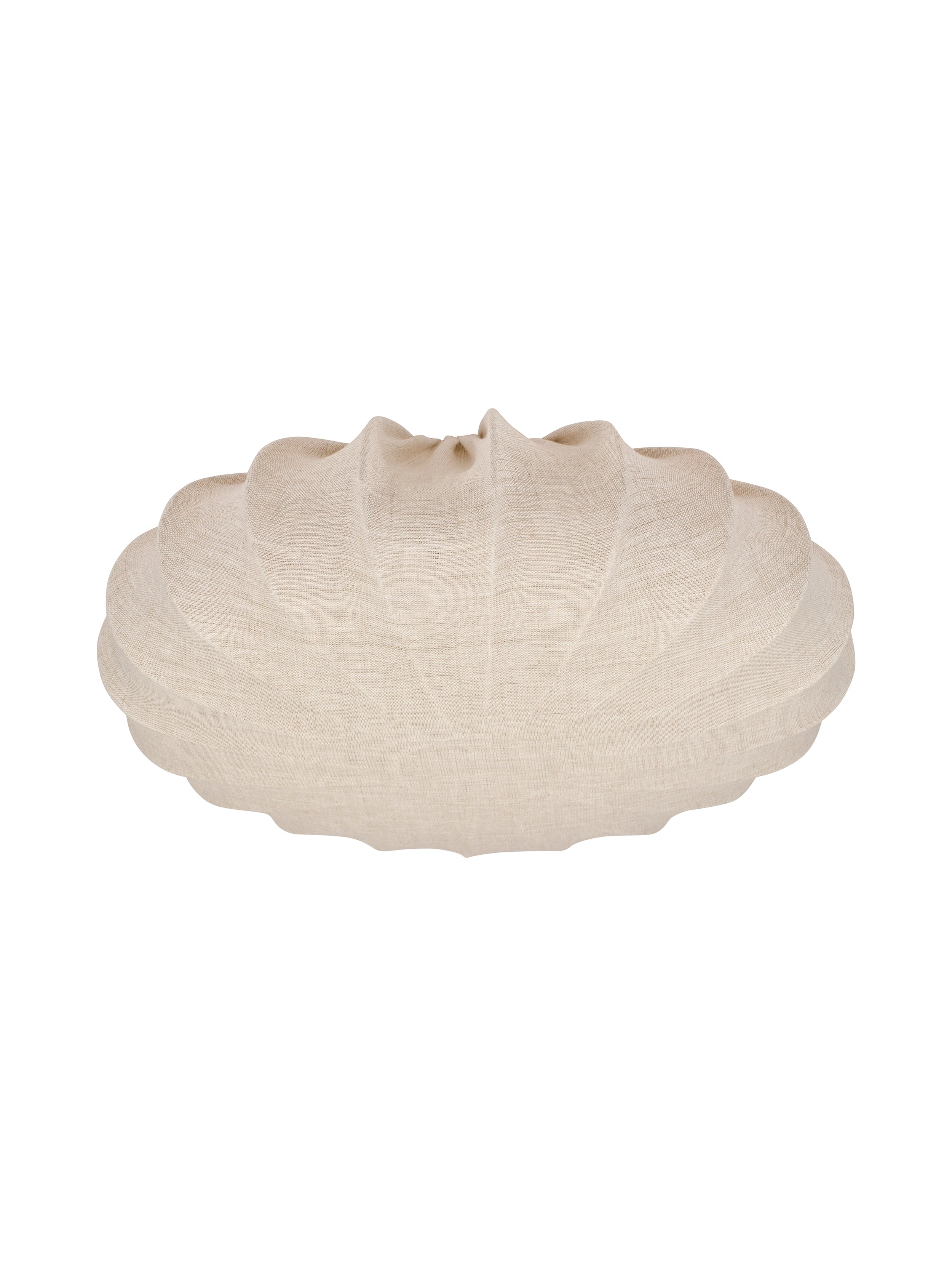 Plafond Lin 42 cm, naturfärgat linnetyg