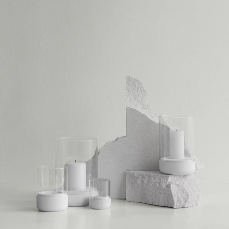 Calma Ljuslykta 9,5 cm Lily White 2-pack