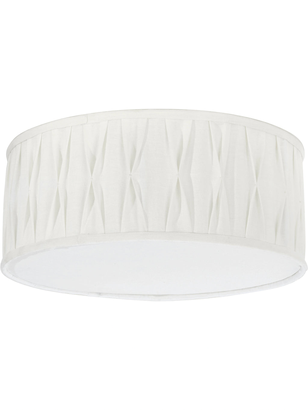 Plafond Plissé Stygn 45 cm, offwhite linnetyg