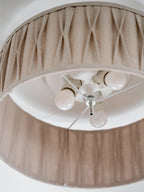 Plissé Stygn plafond 45 cm, Natur