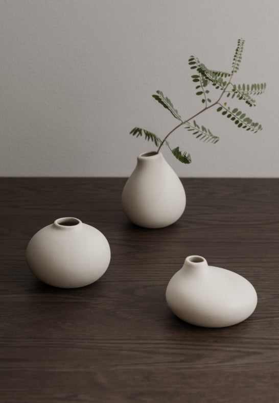 Nona Set med 3 Vaser Vit