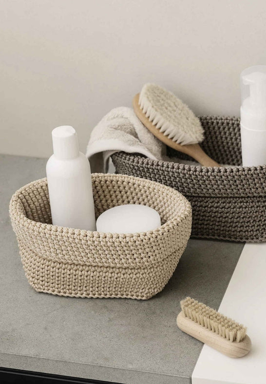 Tela Textilkorg Large Taupe