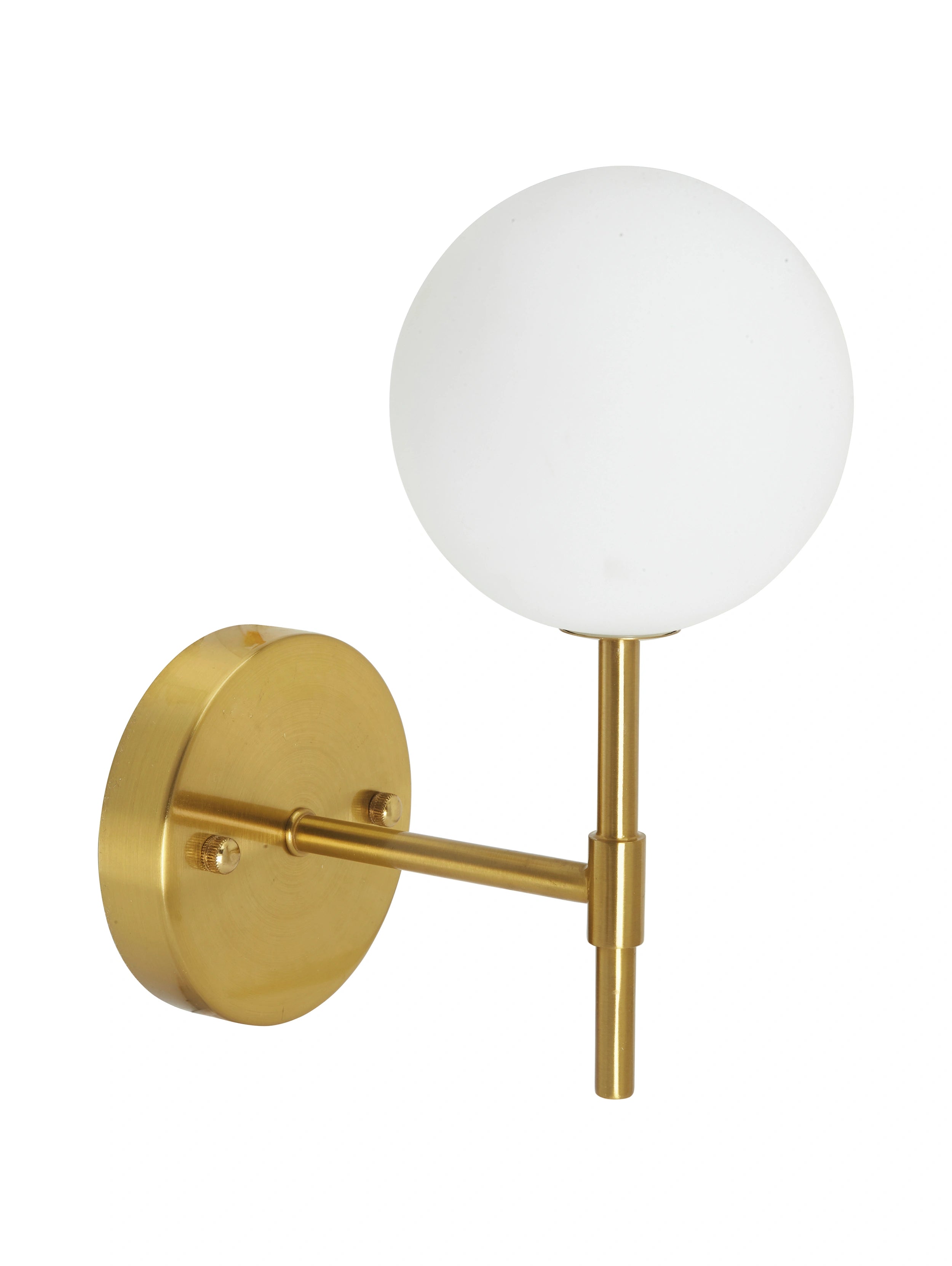 Sigma S vägglampa 25 cm, guld opalglas