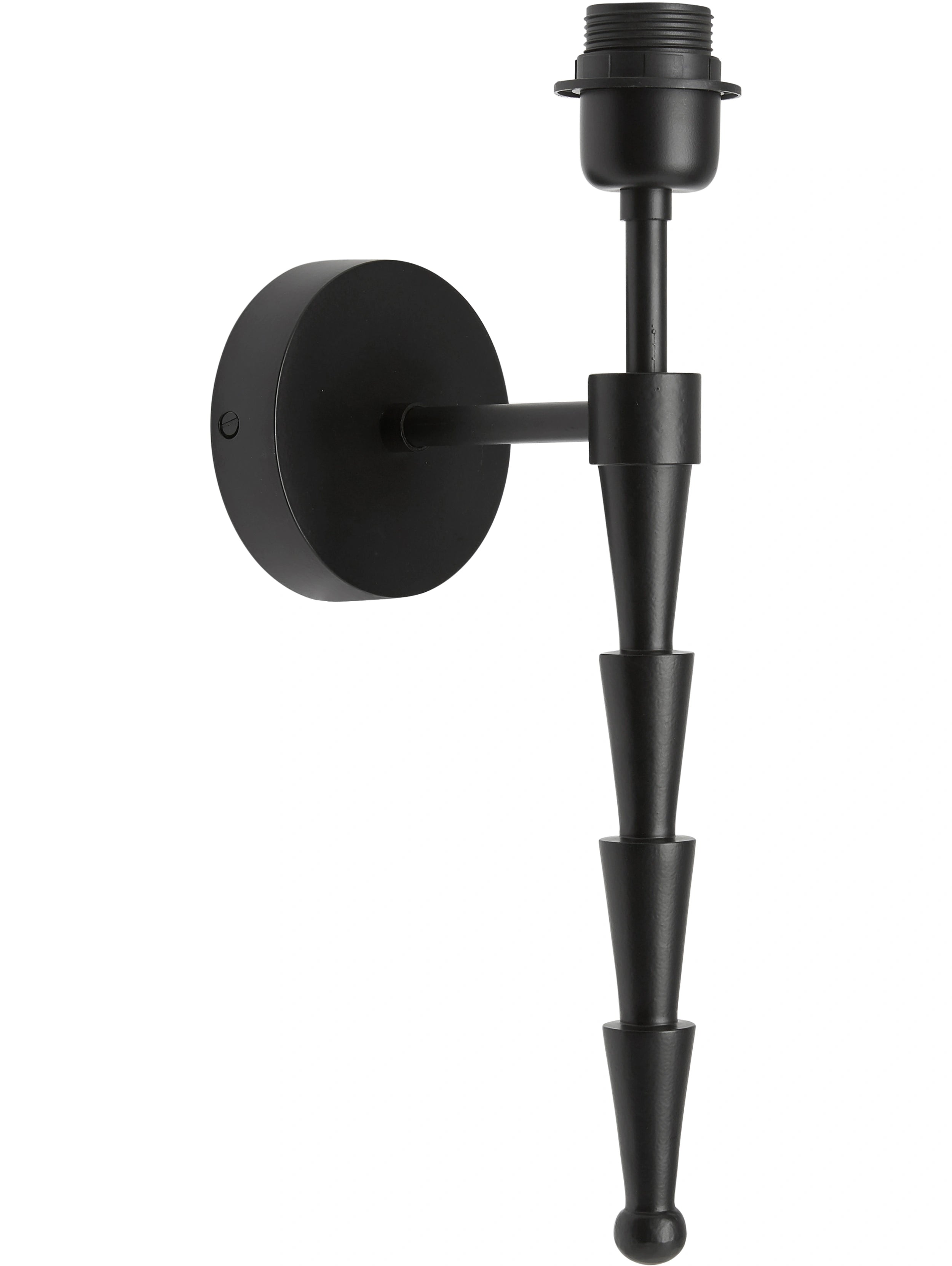 Chloe vägglampa 38 cm, Matt svart