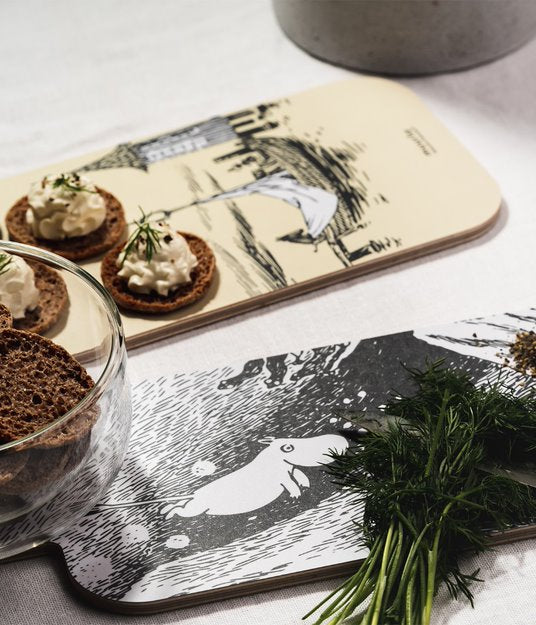 Moomin Chop & Serve skärbräda 13x33 cm, Adventures on the Water