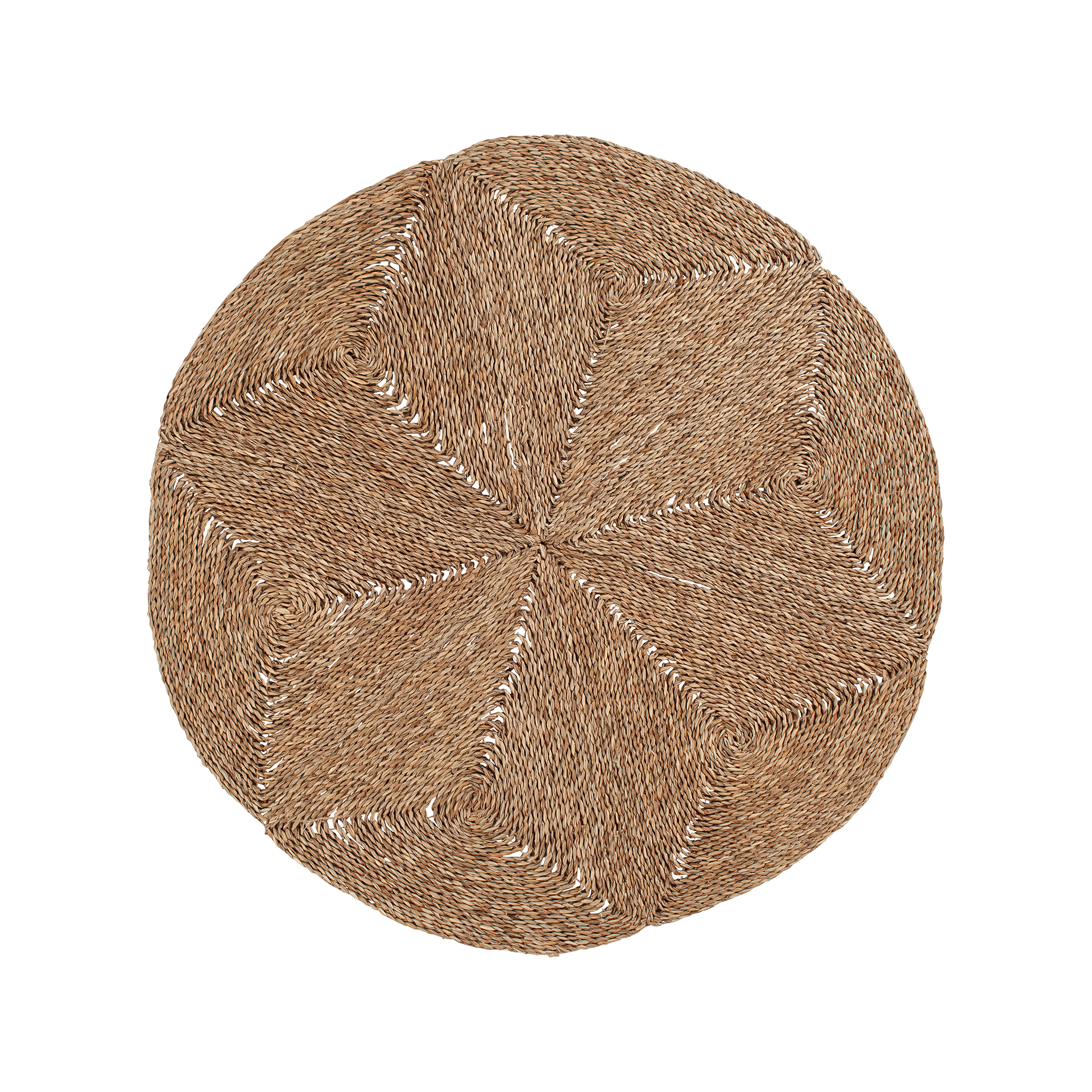 Esther Rund Matta med Stjärnmönster Ø120 cm, Tång