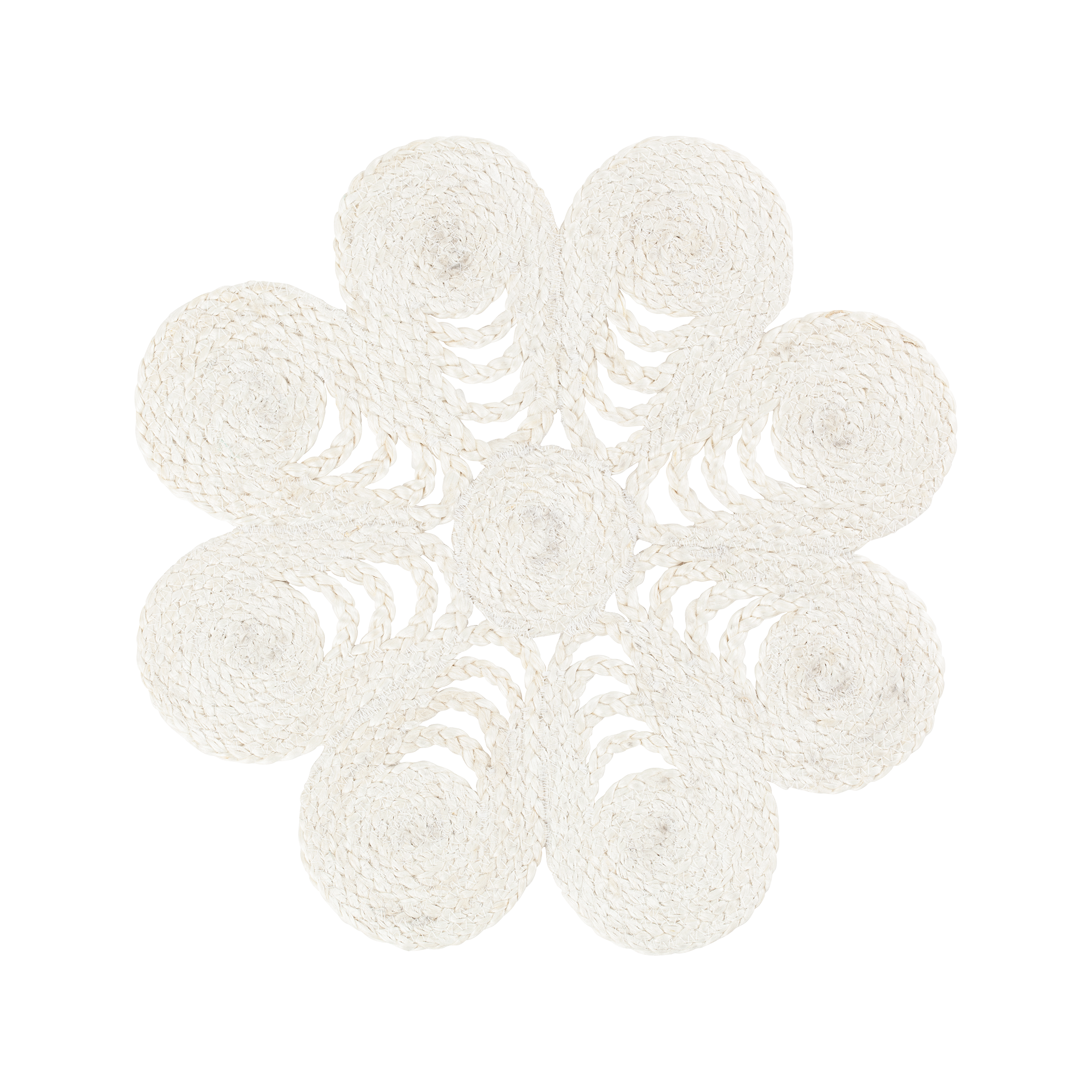 Placemat Elin anemone white d40cm 6-pack