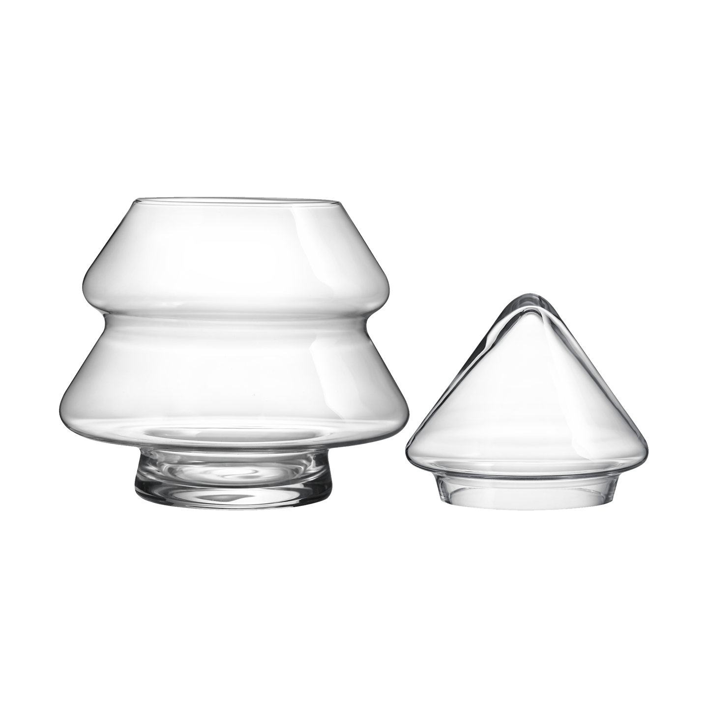 Glass Tree glasburk med lock 20 cm