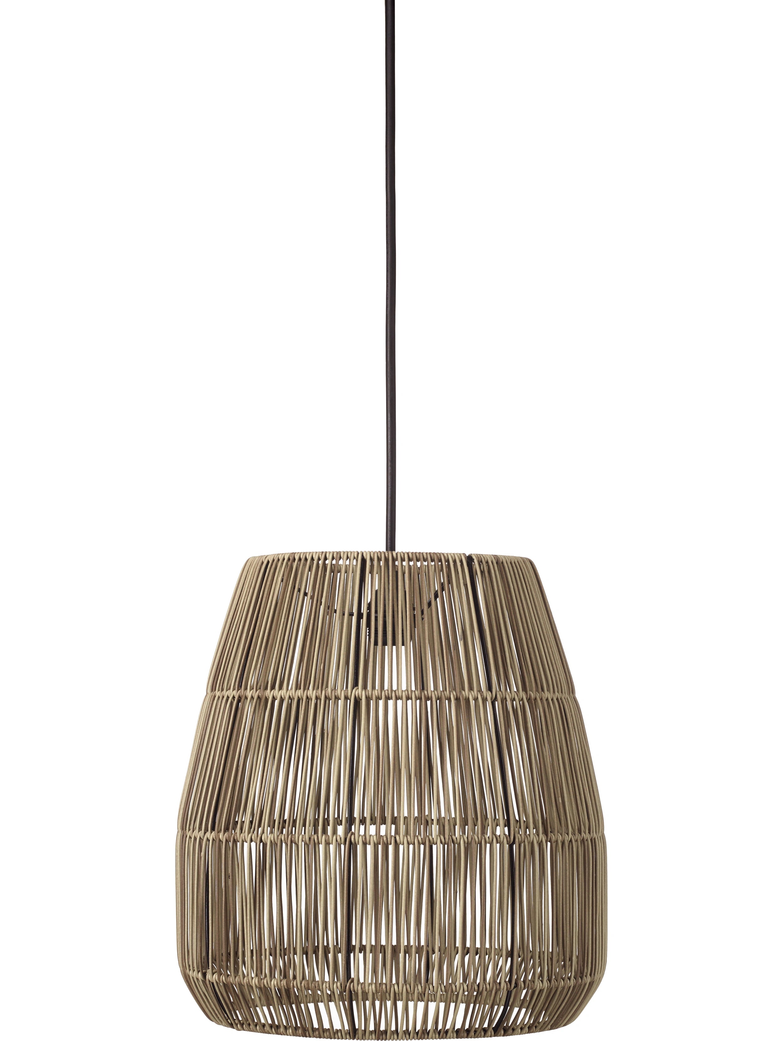 Saigon utomhustaklampa Ø38 cm, natur/grå polyrotting