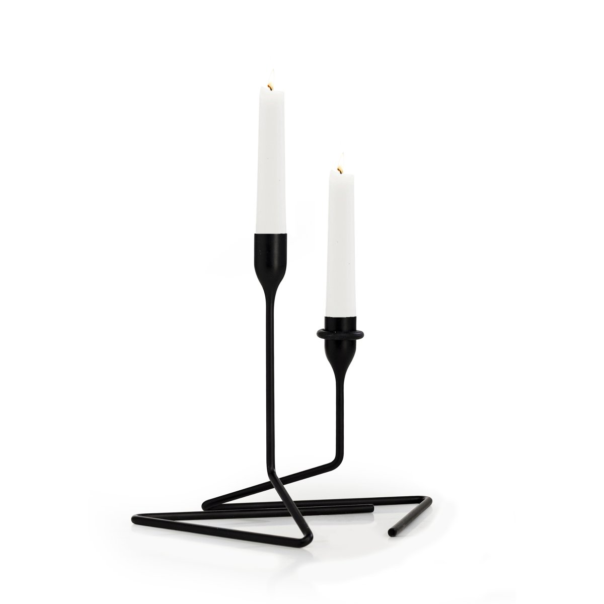 Puzzle ljusstake svart, S+M