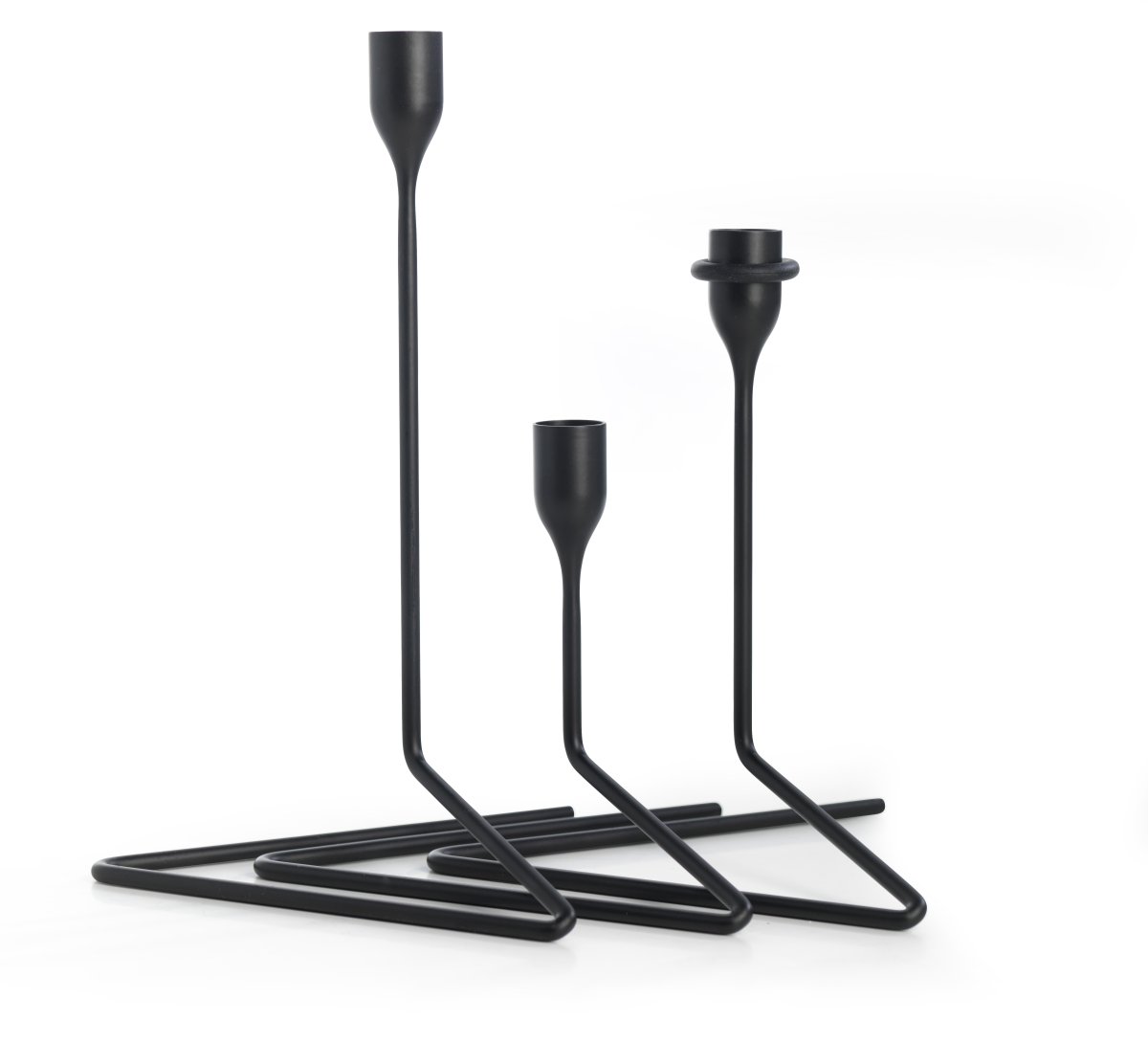 Puzzle ljusstake svart, S+M