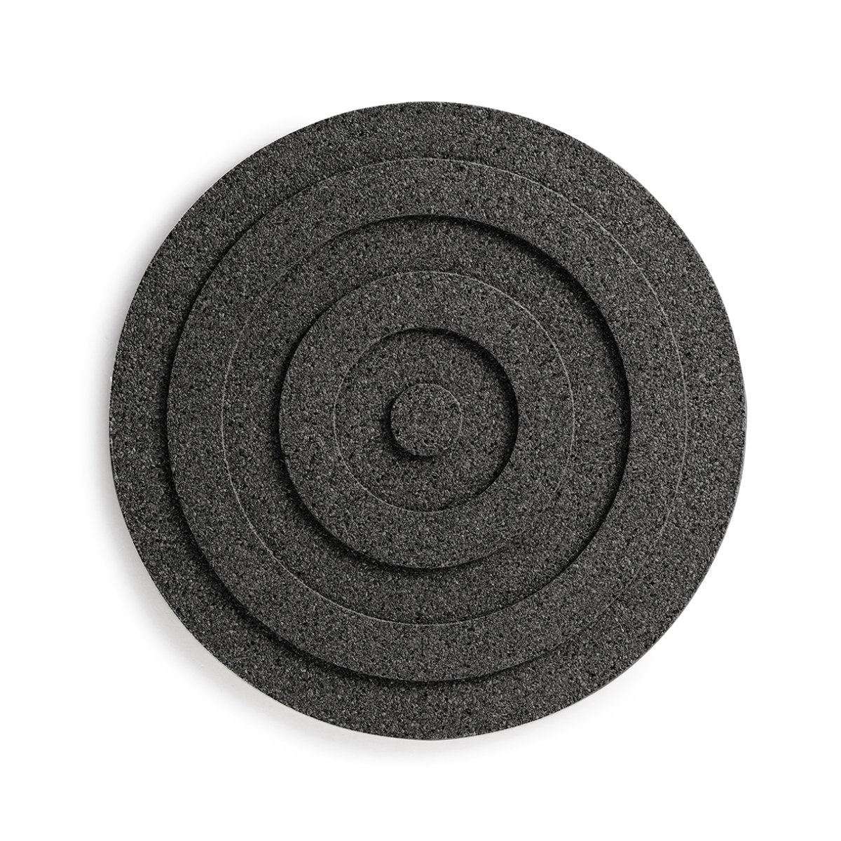 CIRCLES Svart kork rund 21 cm