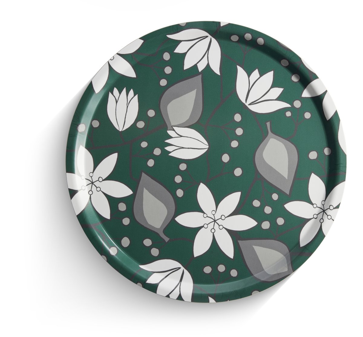 Bricka Julstjärna 38 cm, Grön