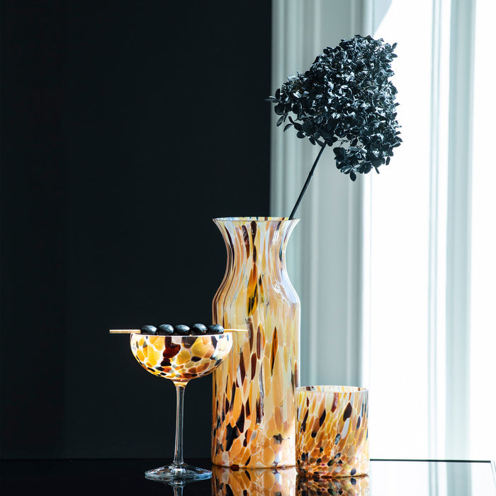 Magnor – Swirl Dricksglas/Ljuslykta – Brun Multi – 35 cl