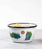 Moomin emaljskål 6 dl, Moominvalley 4 - PACK