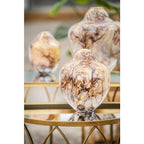 Magnor – Unik Skulptur i Konstglass – Brun Multi – Medium – 24 cm