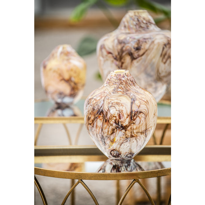 Magnor - Unik Skulptur Konstglass Brun Multi Stor 31 cm