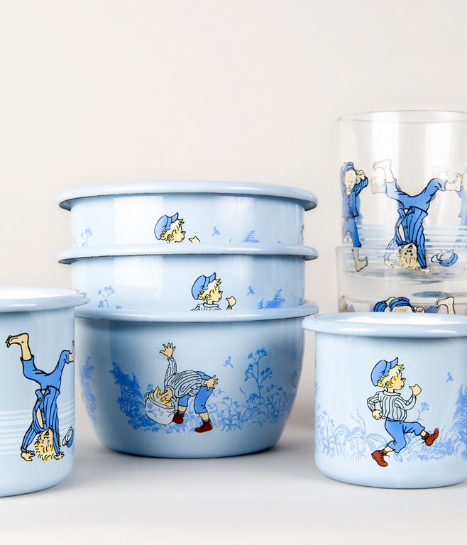 Emil i Lönneberga by Muurla – Emaljskål Emil 3 dl 4-pack