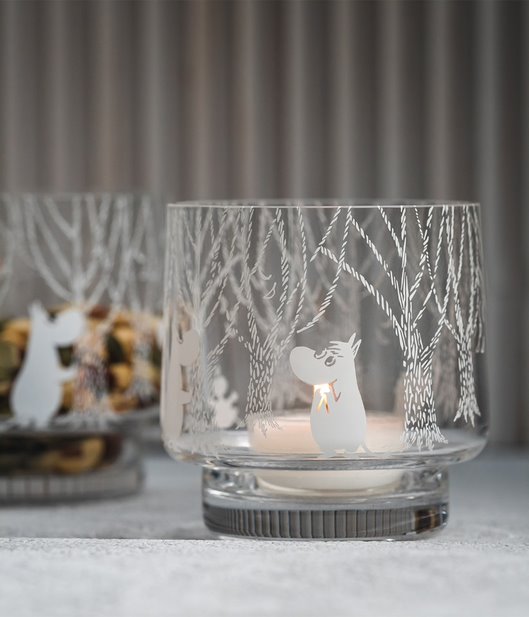 Moomin ljuslykta/skål 8 cm, In the Woods