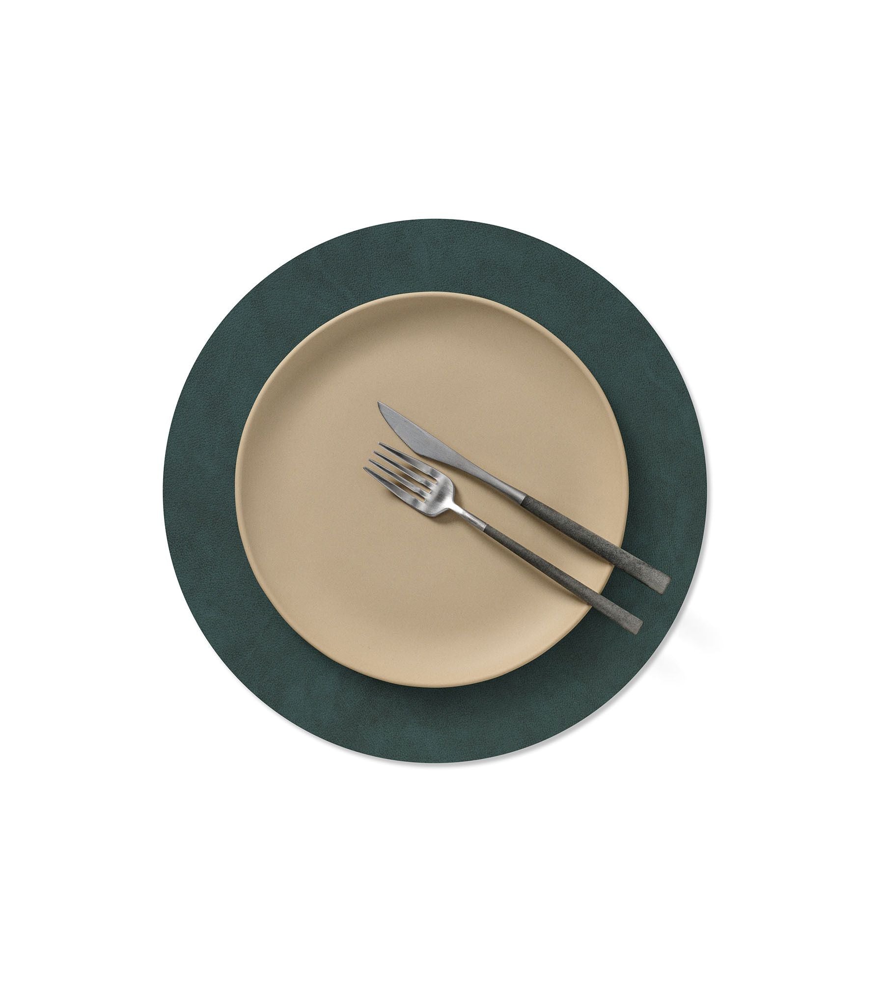 Circle M Bordstablett Dubbel Nupo 30 cm, Mörkgrön/Olivgrön