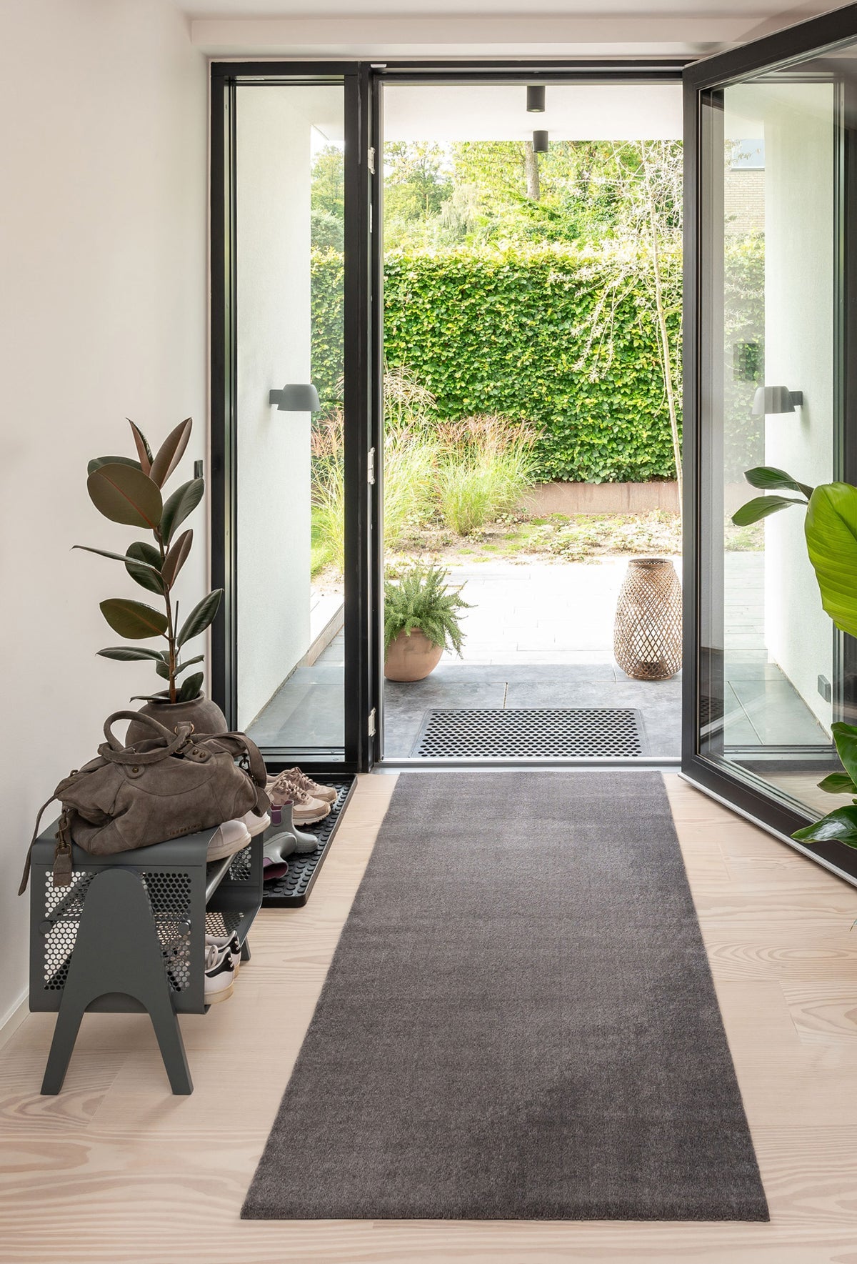 Rack golvhylla Dot stålgrå, 52x35x50 cm