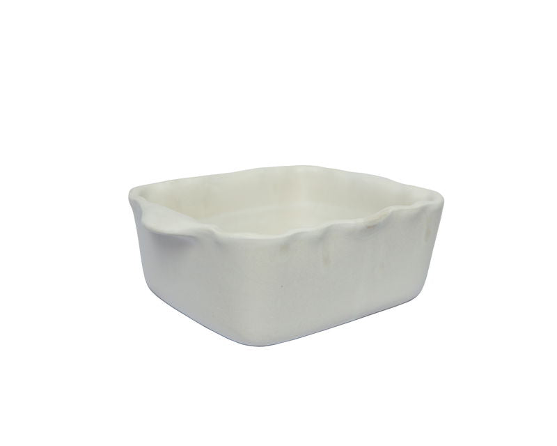 Gratängform Provence "Stora Bregott", 18x14x7 cm, Vit