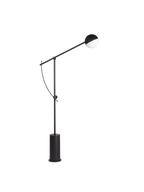 Balanserande golvlampa Svart