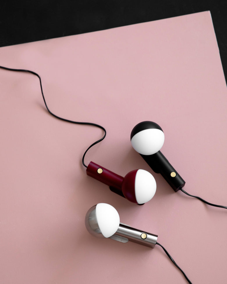 Balancer mini vägg/bordslampa Stål