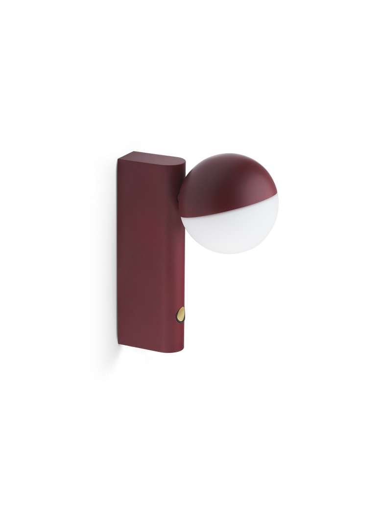 Balancer mini vägg/bordslampa Körsbärsröd