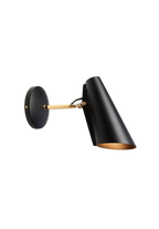 Birdy vägglampa Svart/Mässing