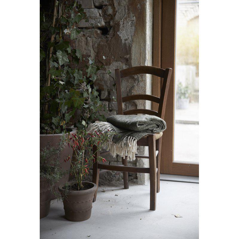 Franke pläd 130x170 cm, Green/offwhite