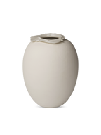 Brim vase H28 beige ceramics