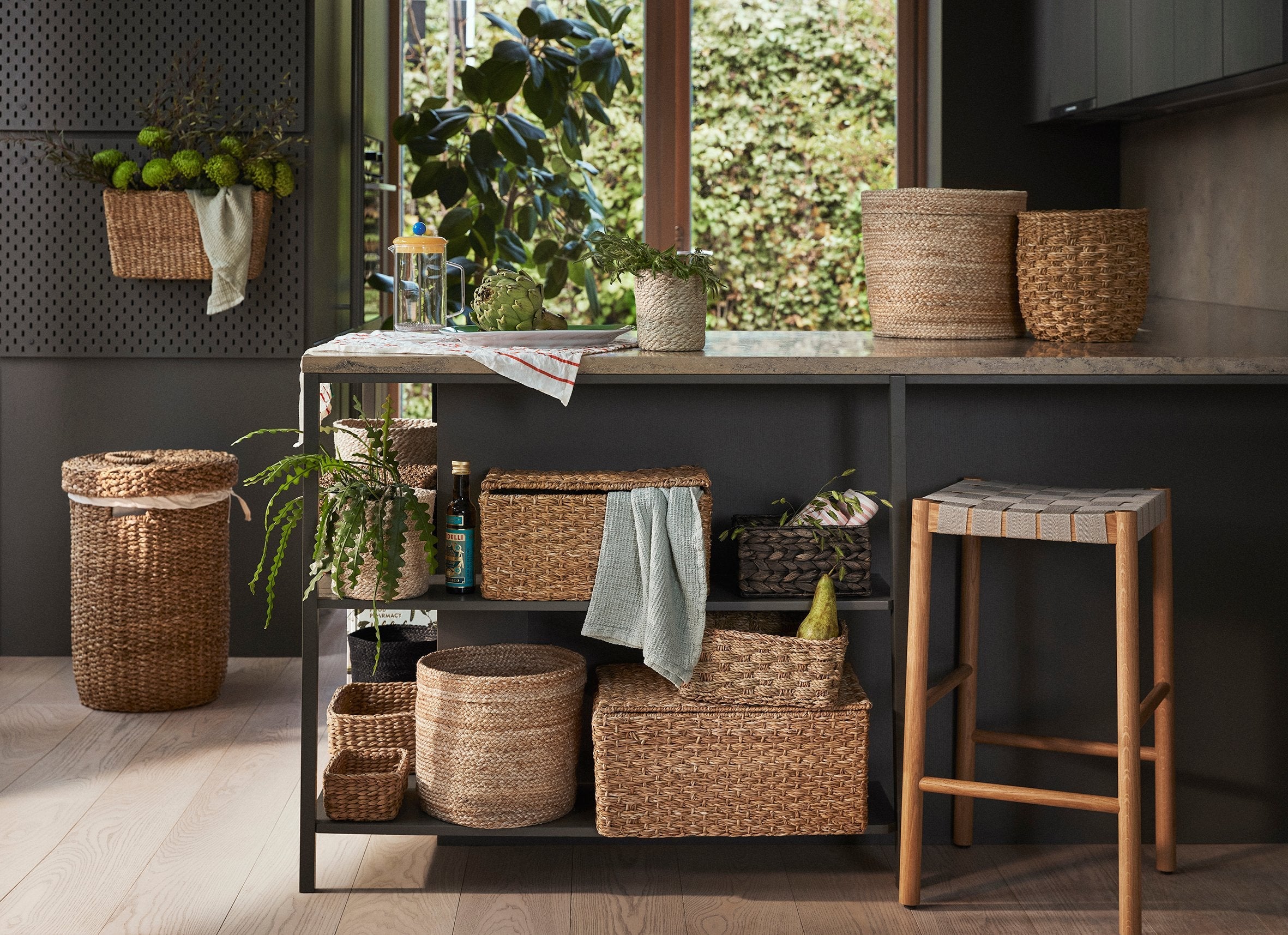 Esther Förvaringskorgar U-form 3-pack, Natur