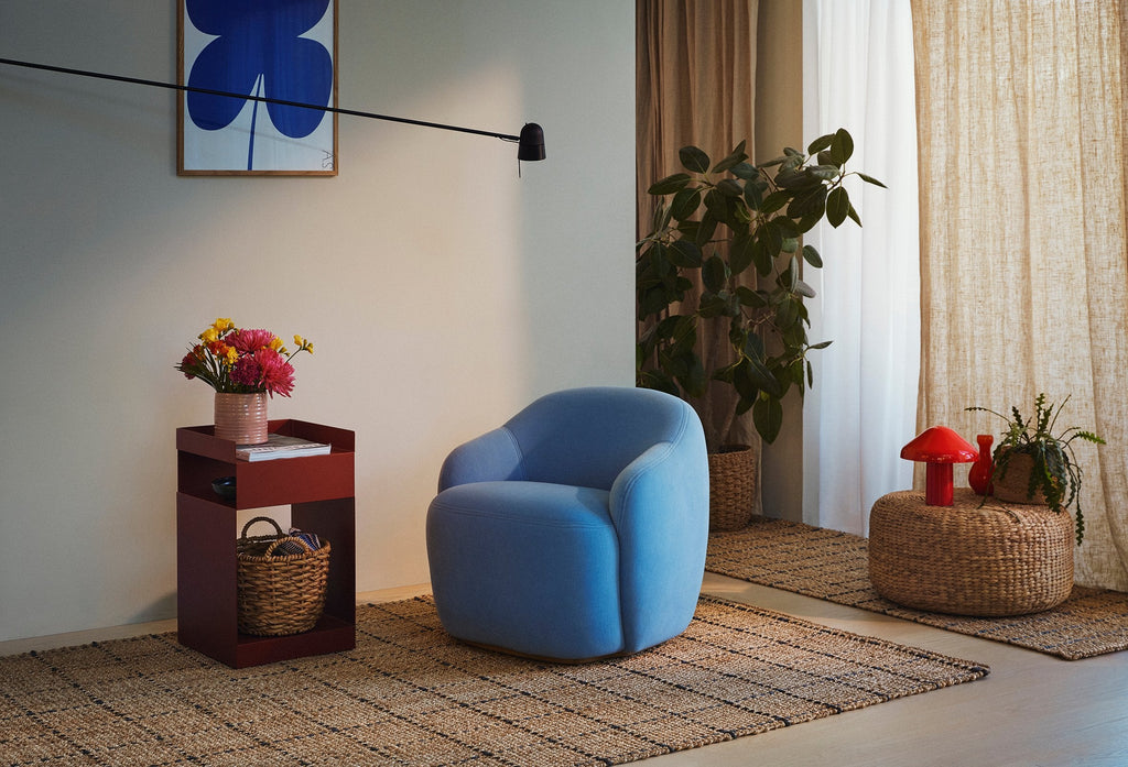 Lily Runda Tvinnade Förvaringskorgar 2-pack, Natur, Vattenhyacint