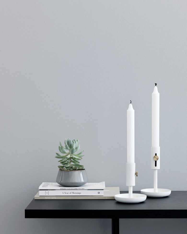 Mormors ljusstake H16 Vit