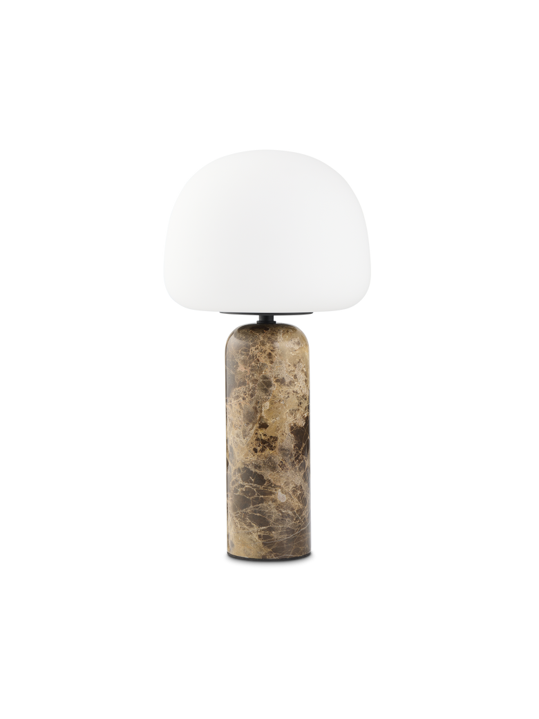 Kin bordslampa H40 Brun marmor