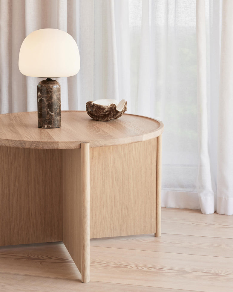 Kin bordslampa H33 Brun marmor