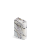 Monolit ljusstake Medium blandad vit marmor