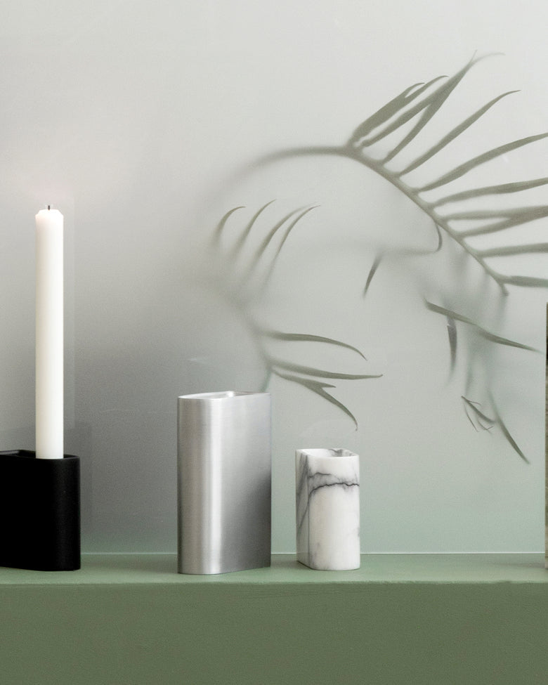 Monolit ljusstake Medium Aluminium