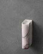 Monolit ljusstake Vägg Hög blandad vit marmor