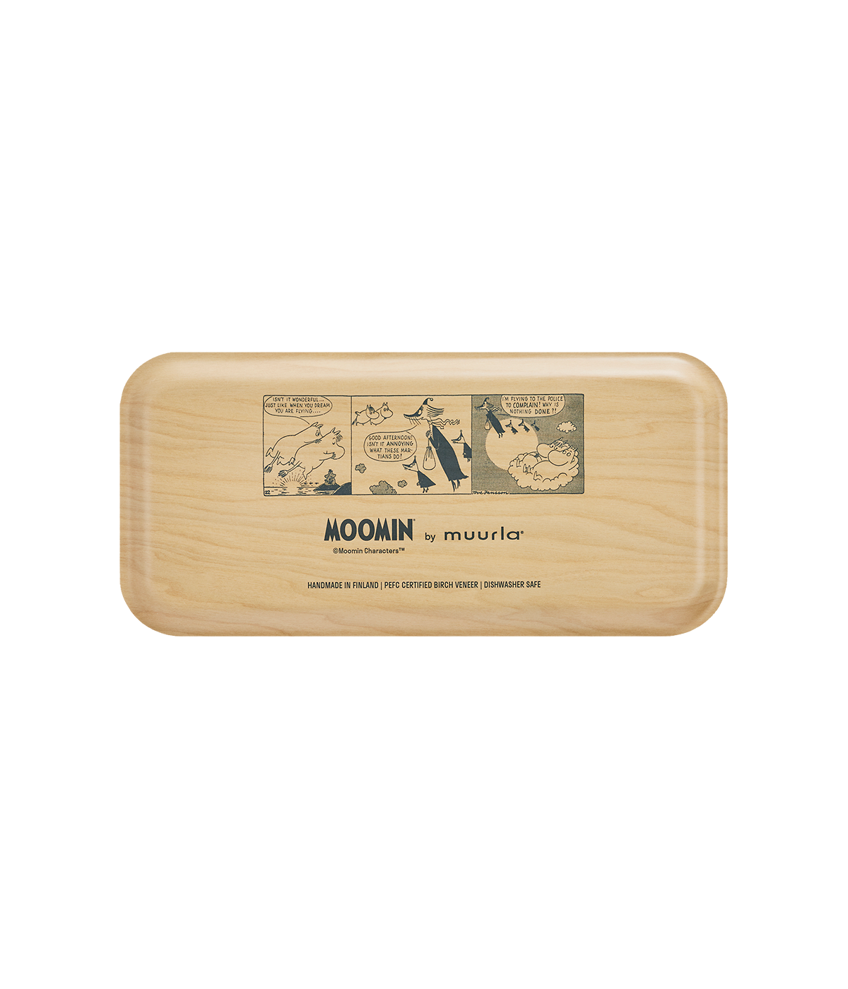Moomin bricka 27x13 cm, In the Clouds