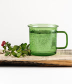 Glasmugg i borosilikatglas 6-pack, Grön 3,5 dl