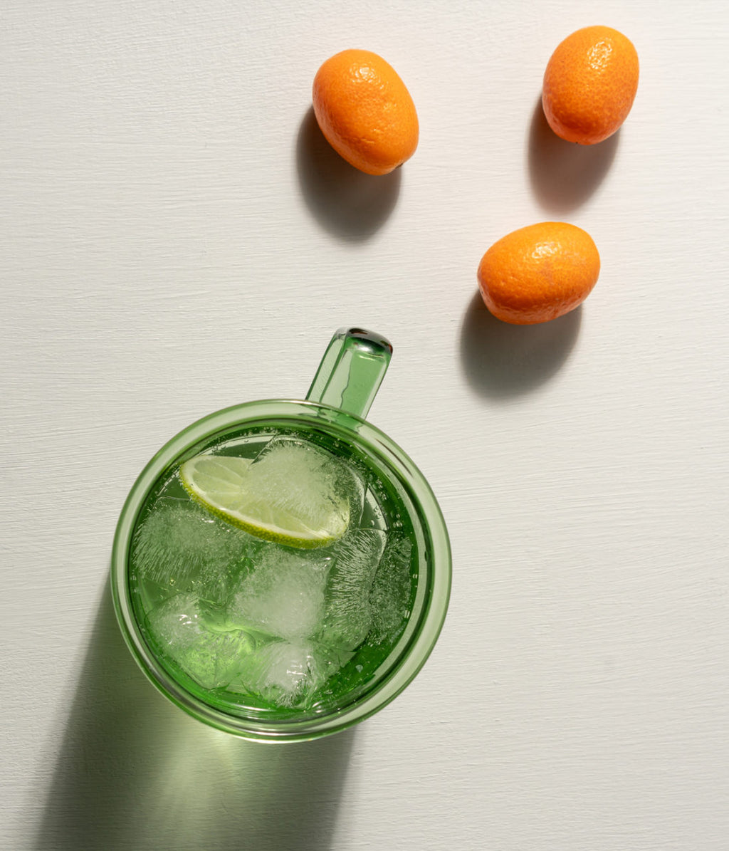 Glasmugg i borosilikatglas 6-pack, Grön 3,5 dl