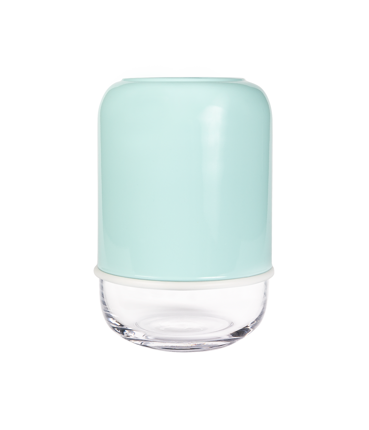 Capsule vas, klar/mint